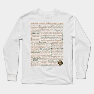 Shakespeare Insults Long Sleeve T-Shirt